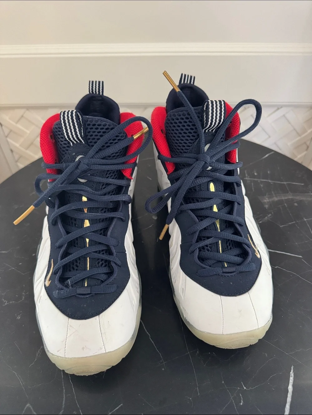 Like New Nike Little Posite One (GS) “Olympic” US Grade School – Size 5.5Y US